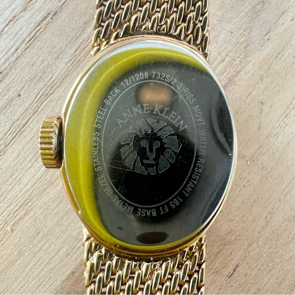 Rare Vintage Anne Klein peek-a-boo diamond Swiss cocktail watch NEW BATT… main image 7